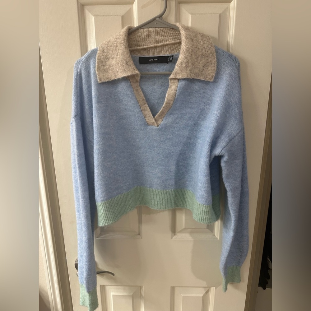 Vero Moda crop collared sweater